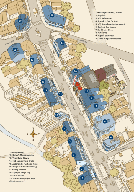 Jalan Braga Illustration Assets